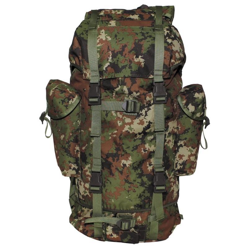 VOJAŠKI NAHRBTNIK COMBAT 65L PROIZVAJALCA MFH WOODLAND