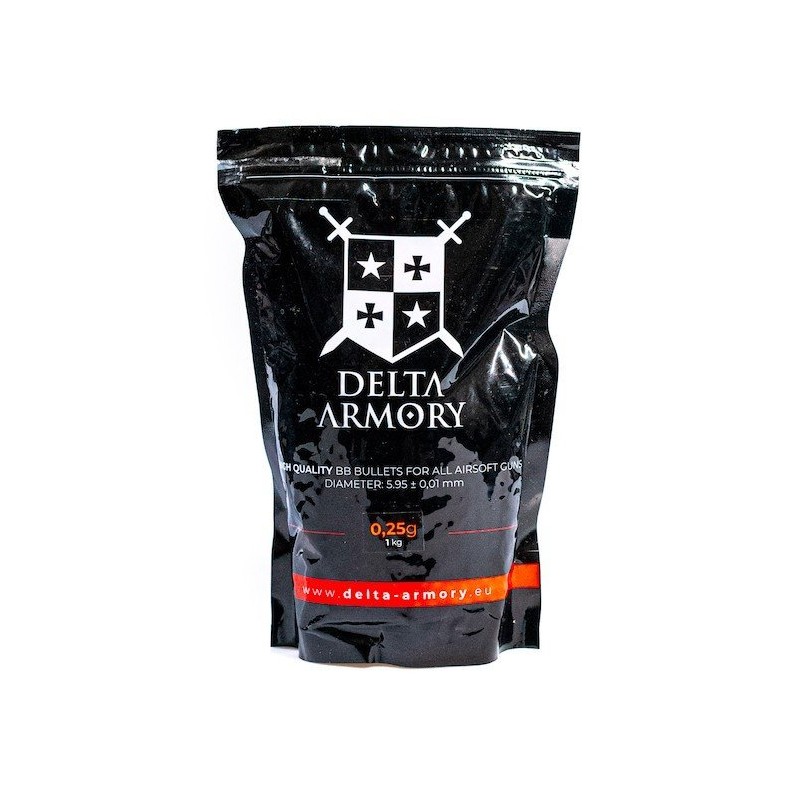 AIRSOFT BB KROGLICE DELTA 0,25G 4000 PCS 1KG