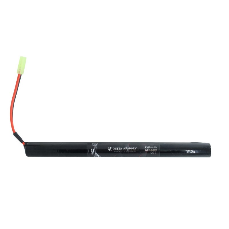 AIRSOFT BATERIJA NIMH 9,6V 1100MAH SMALL TAMIYA STICK DELTA ARMORY