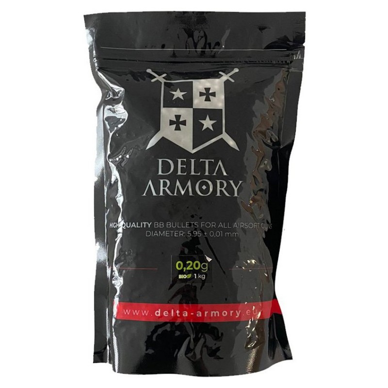 AIRSOFT BB KROGLICE DELTA 0,20G 5000 PCS 1KG BIO