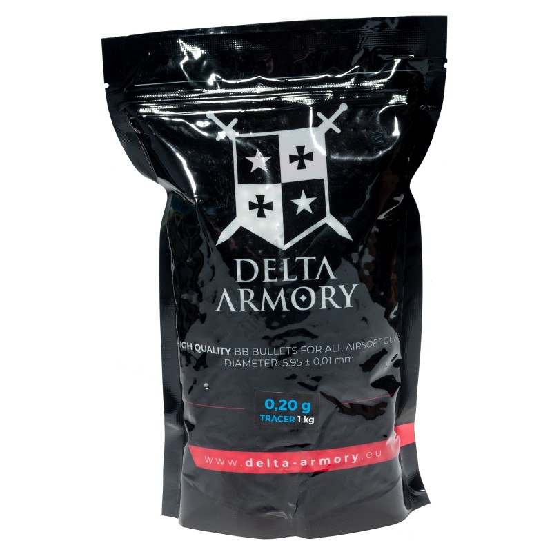 AIRSOFT BB KROGLICE DELTA 0,20G 5000 PCS 1KG TRACER