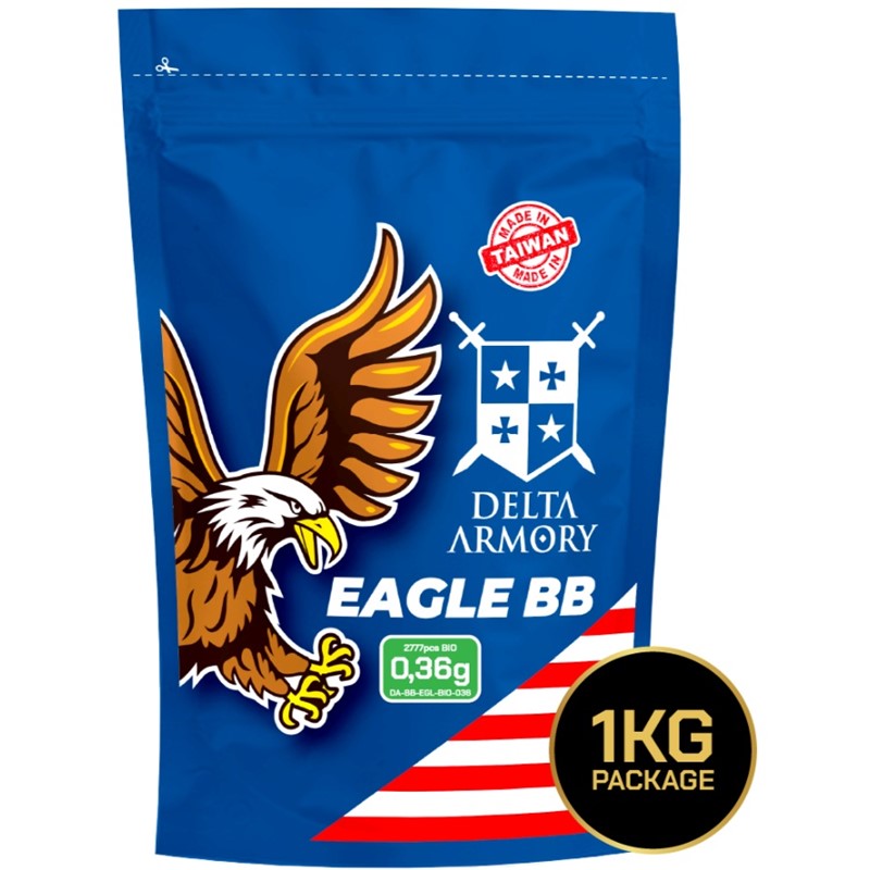 AIRSOFT BB KROGLICE DELTA ARMORY EAGLE 0,36G BIO 1KG