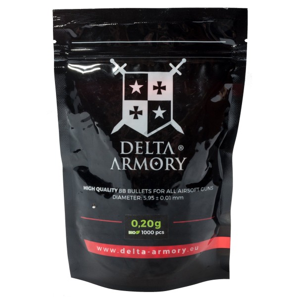 AIRSOFT BB KROGLICE DELTA 0,20G 1000 PCS BIO
