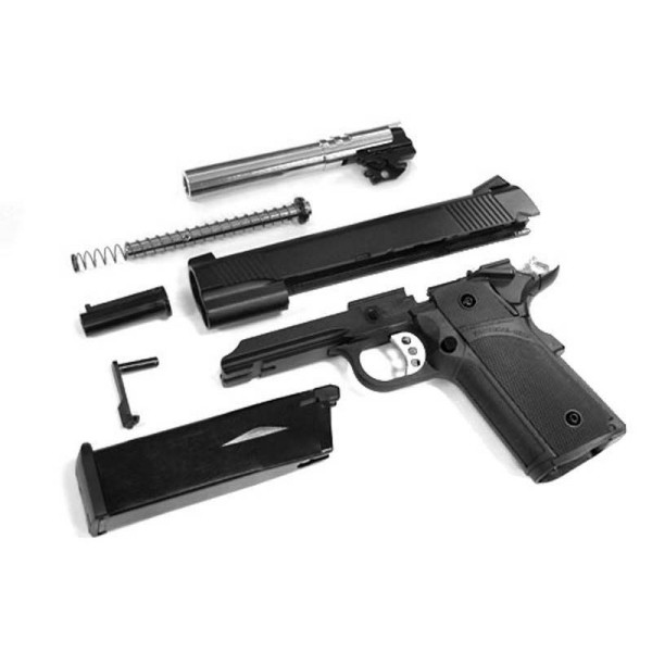 AIRSOFT TRZAJNA PLINSKA PIŠTOLA KJ WORKS HI-CAPA GREEN GAS