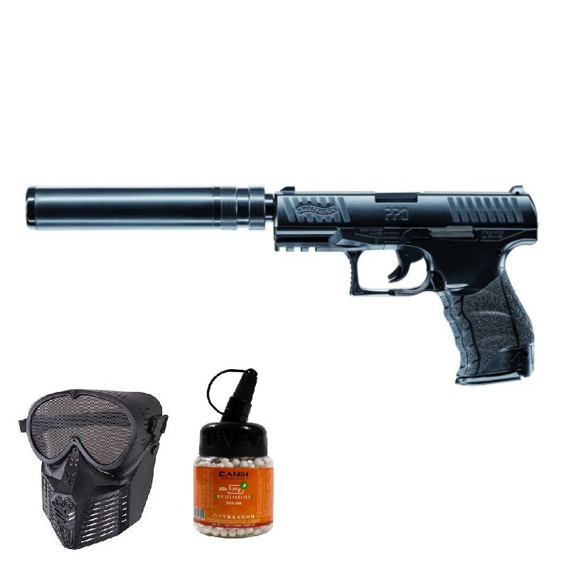 SUPER PAKET! AIRSOFT VZMETNA PIŠTOLA WALTHER PPQ NAVY UMAREX