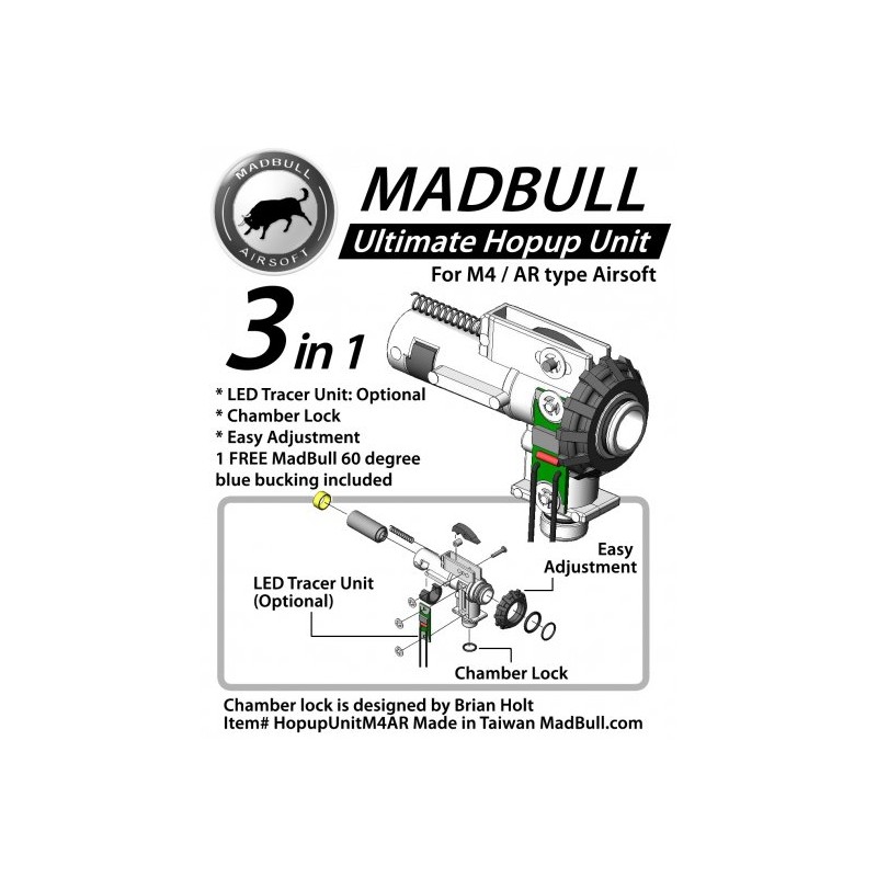 AIRSOFT HOP UP KOMORA ULTIMATE M4 MADBULL LED ENOTA