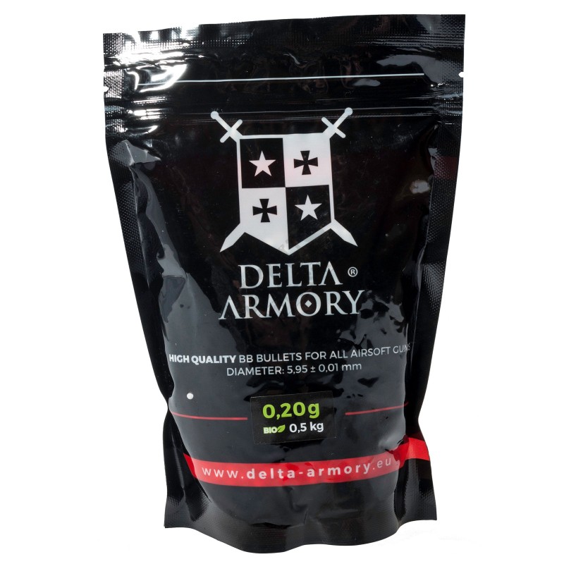 AIRSOFT BB KROGLICE DELTA 0,20G 0,5KG BIO