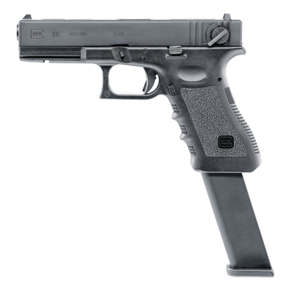 AIRSOFT TRZAJNA PLINSKA PIŠTOLA GLOCK 18 UMAREX FULL AVTO GREEN GAS 