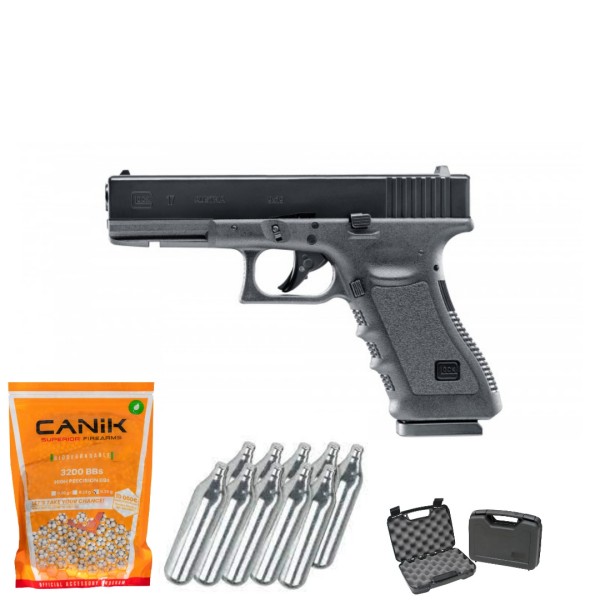 SUPER PAKET! AIRSOFT TRZAJNA PLINSKA PIŠTOLA UMAREX GLOCK 17 CO2