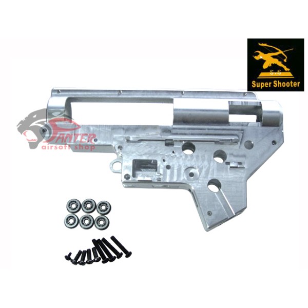 AIRSOFT GEARBOX OHIŠJE CNC OJAČANO V2 8MM Z LEŽAJI SHS