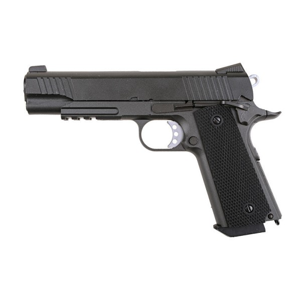 AIRSOFT TRZAJNA PLINSKA PIŠTOLA COLT WELL 1911 RAIL CO2