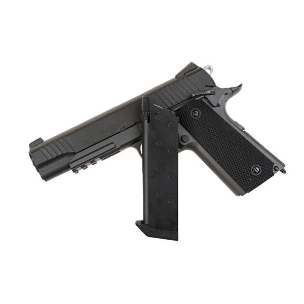 AIRSOFT TRZAJNA PLINSKA PIŠTOLA COLT WELL 1911 RAIL CO2