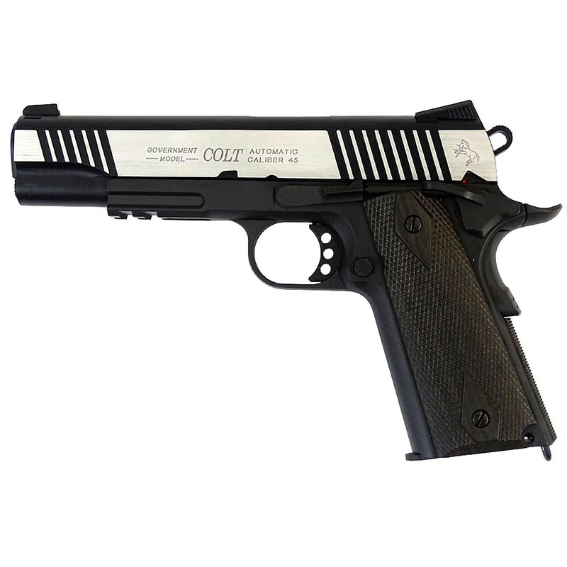 AIRSOFT TRZAJNA PLINSKA PIŠTOLA COLT 1911 RAIL DUAL TONE LIMITED CO2